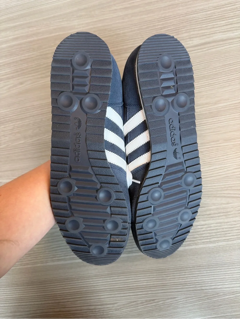 adidas Navy & White Classic Low-Profile Sneakers